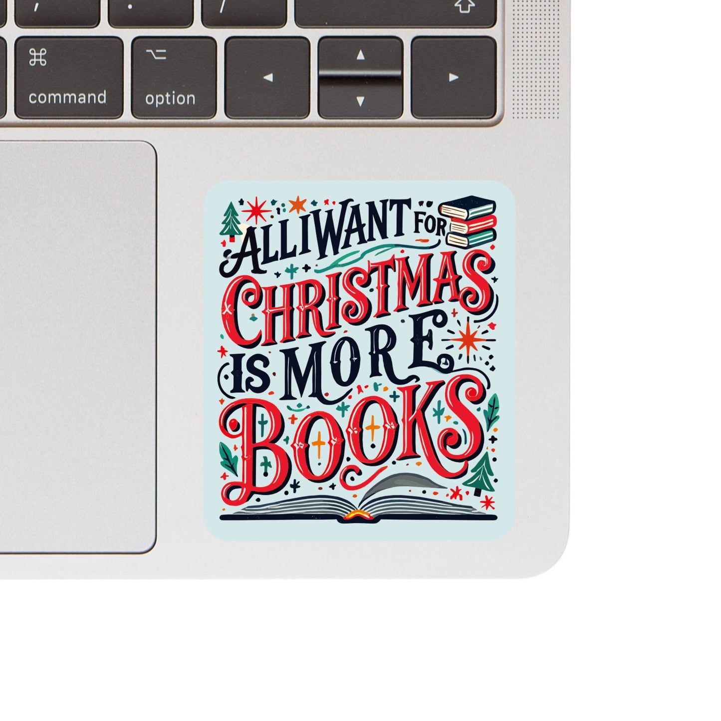 Juju and Moxie - Holiday Book Read Decoration Cute High Quality Vinyl Sticker