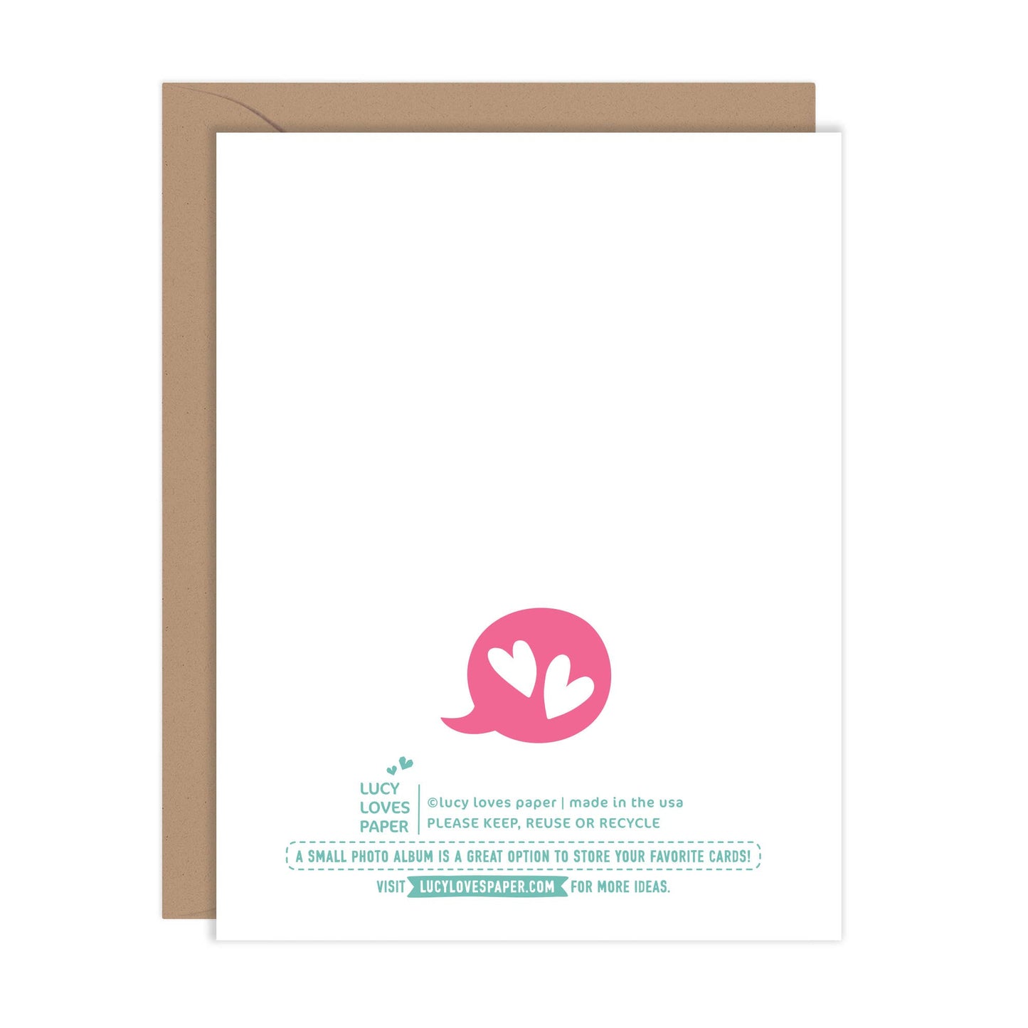 Lucy Loves Paper - Small Talk At Parties For You - love card for introverts