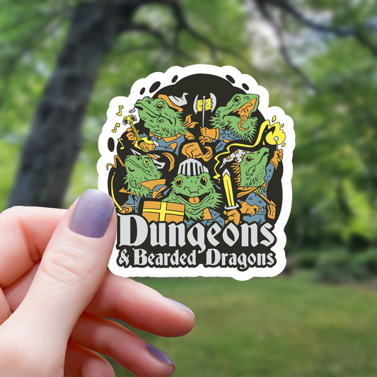 Mimic Gaming Co - Dungeons and Bearded Dragons Sticker - 3"