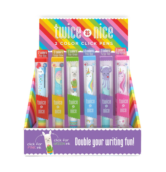 SNIFTY - TWICE AS NICE RAINBOW 2 COLOR CLICK PEN