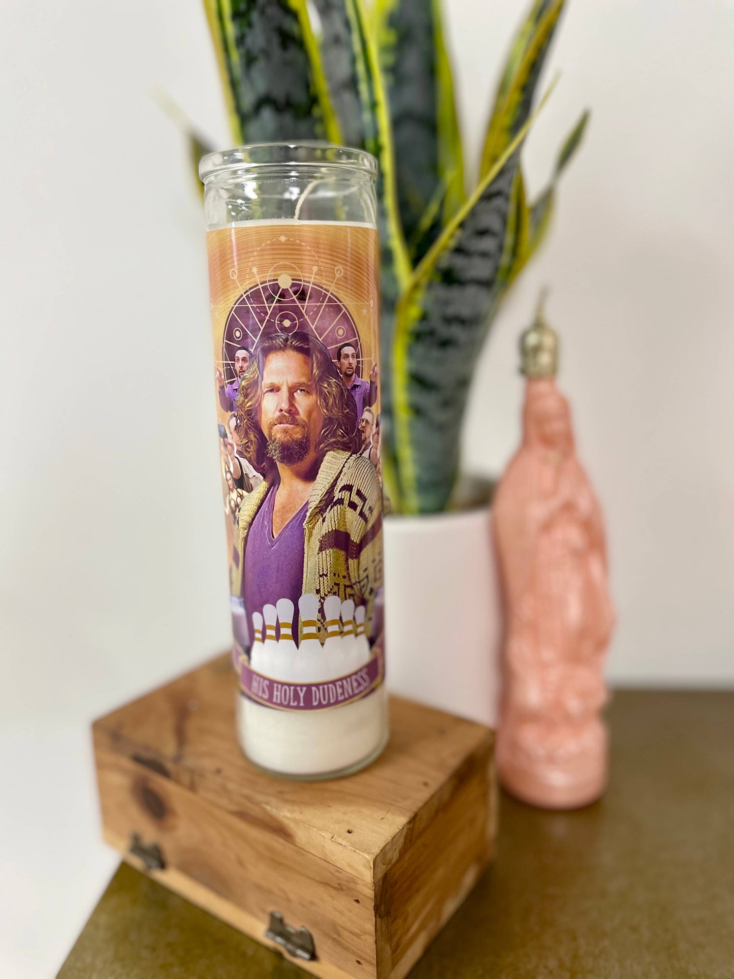 The Luminary and Co. - The Luminary Big Lebowski Jeff Bridges Altar Prayer Candle