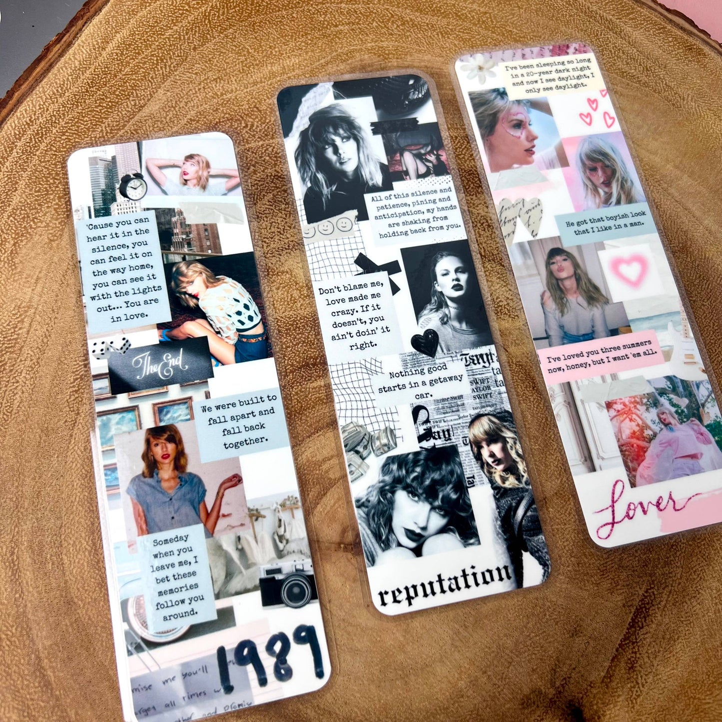 Cozy Reads Shop - Eras Collage Bookmarks: Showgirl / Tassel