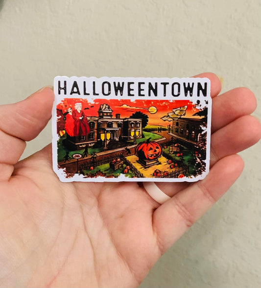 Oily Graphic Creations - Halloweentown Picture-Halloweentown Sticker/Magnet: Glossy Vinyl