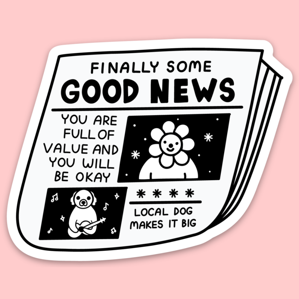 Tender Ghost - Good News Sticker
