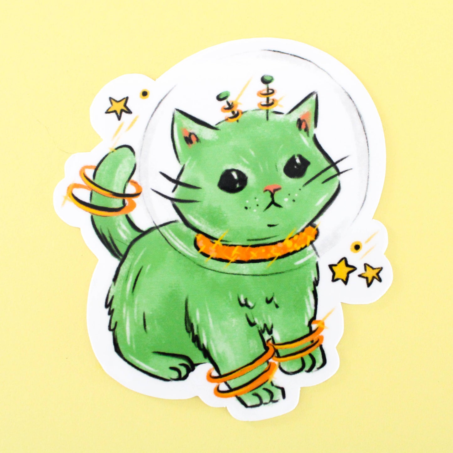 Amy Hartelust Art and Illustration - Space Kitten Vinyl Sticker