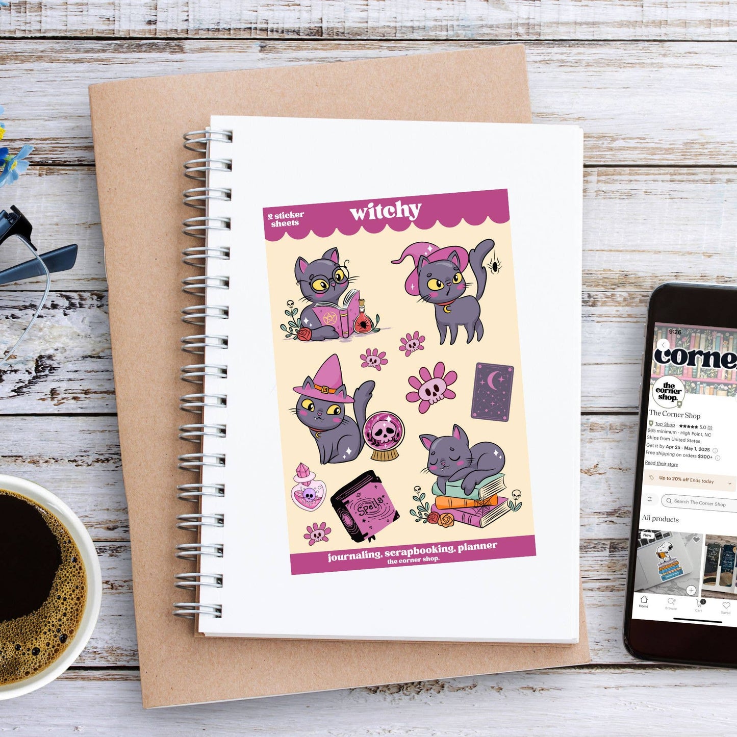 The Corner Shop - Witchy Sticker Sheets