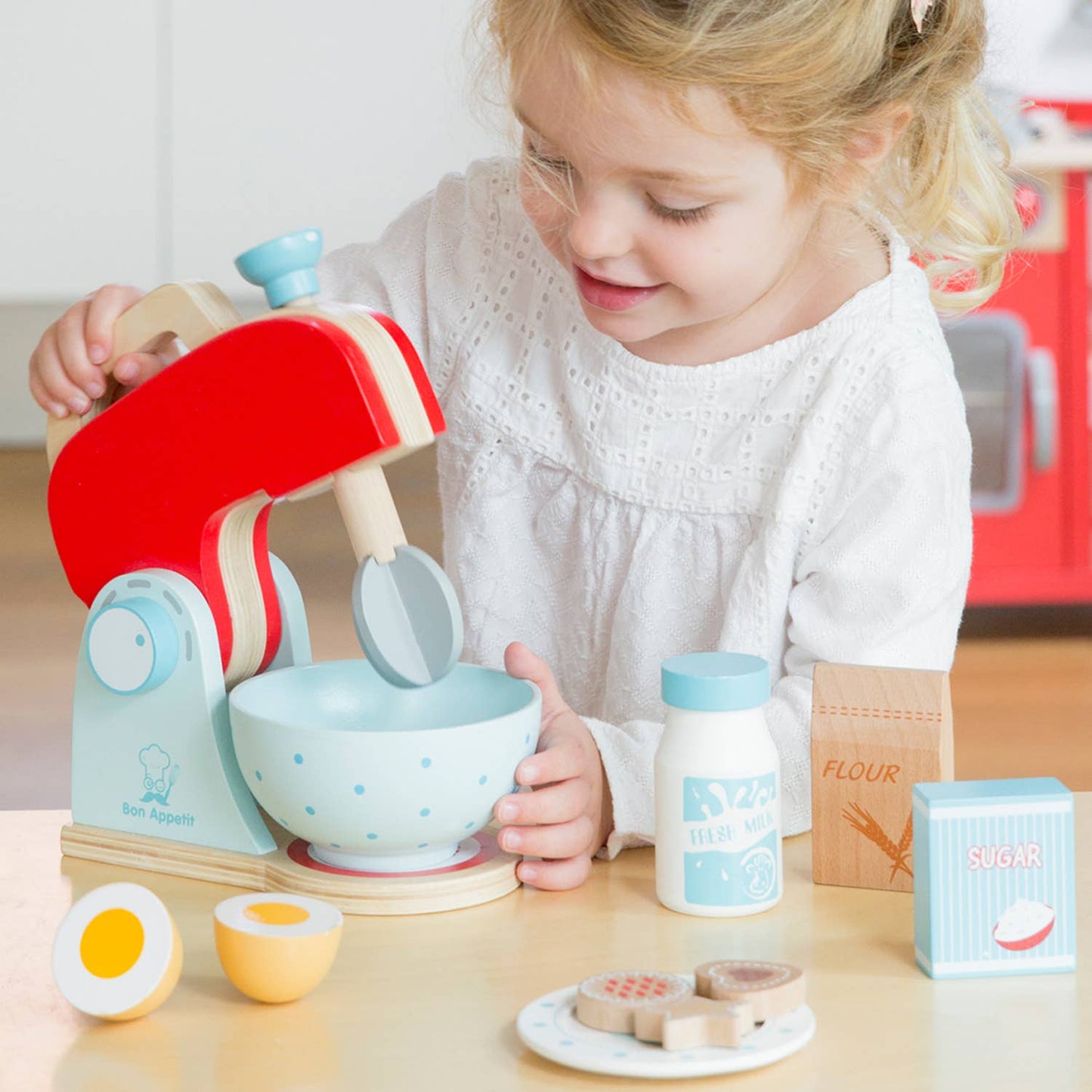 New Classic Toys - Mixer set - red