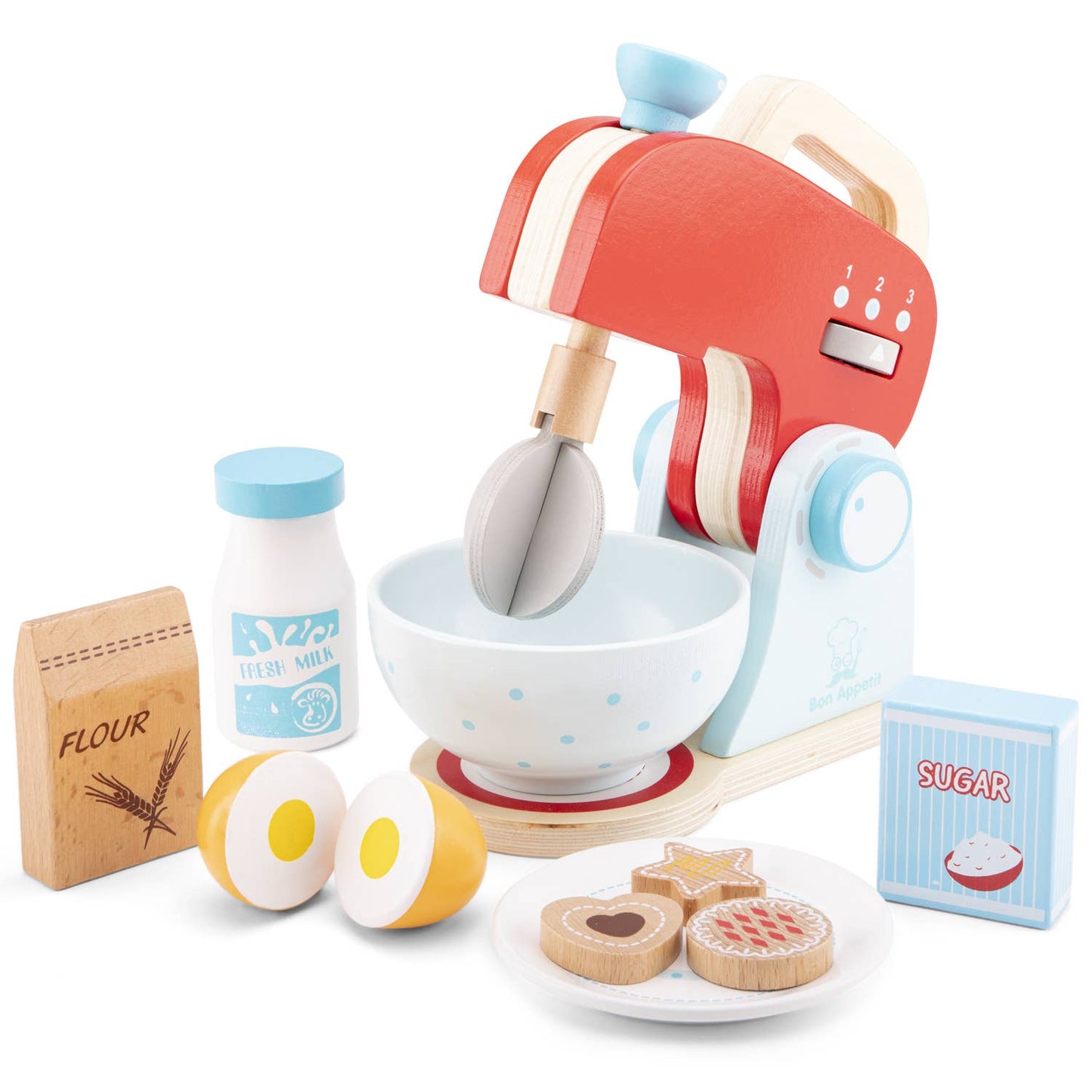 New Classic Toys - Mixer set - red