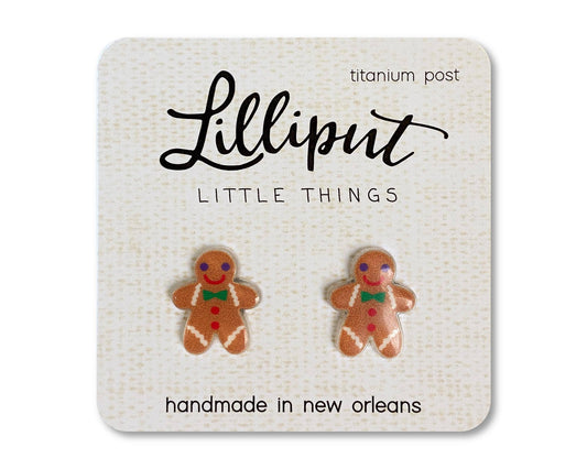 Lilliput Little Things - Gingerbread Man Earrings // Christmas // Stocking Stuffer