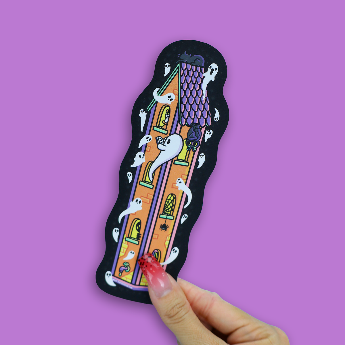 Turtle's Soup - Haunted House Bookstore, Cute Ghosts, Bookmark