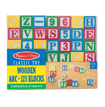 Wooden Abc/123 Blocks (Uc)