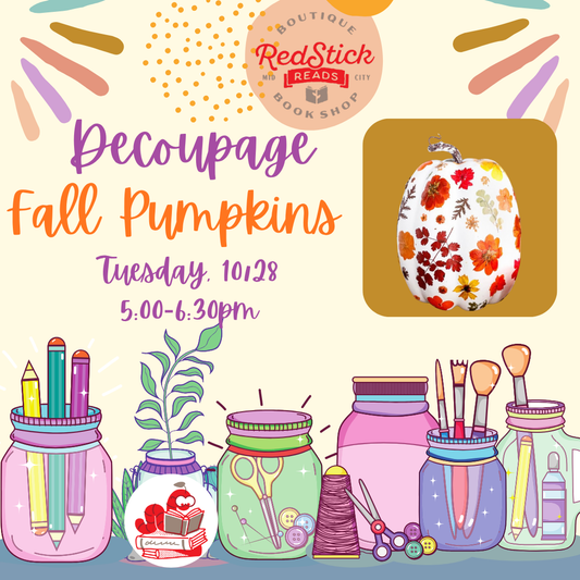 Crafter-Noon:  Decoupage Fall Pumpkin