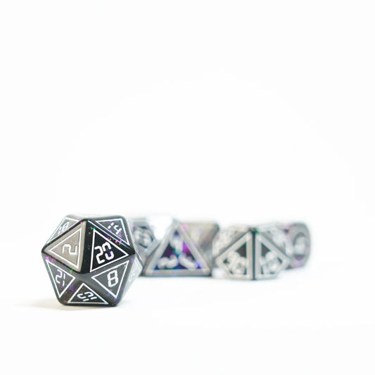 Framed Void 16mm Resin Poly Dice Set