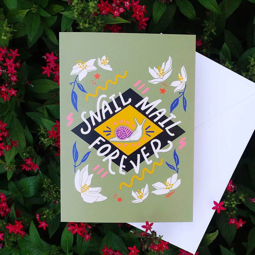 Snail Mail Greeting Card