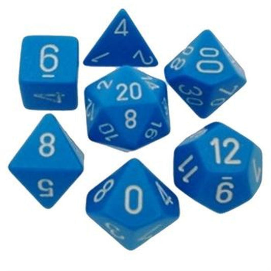 Opaque: Poly Set Light Blue/White (7)