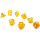 Borealis Canary/white 8pc LAB DICE