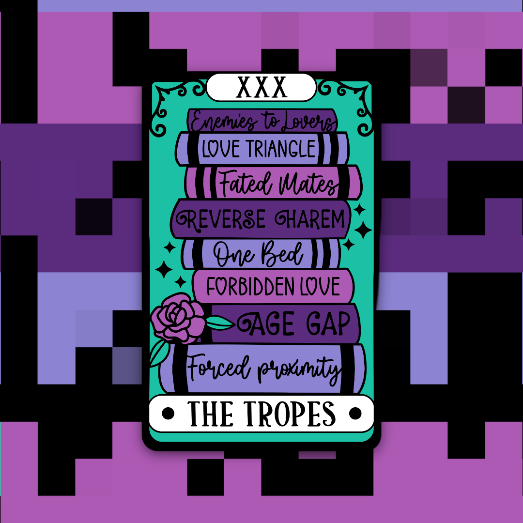 Ace the Pitmatian Co - The Tropes Reader Tarot Sticker