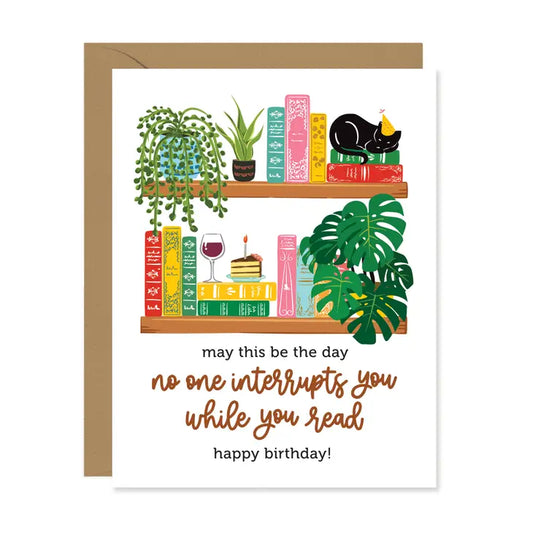 While You Read Greeting Card