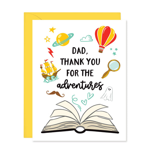 Lucy Loves Paper - Book Lovers Father's Day Card (A2)