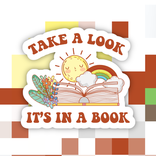 Ace the Pitmatian Co - Take a Look It’s In A Book Sticker