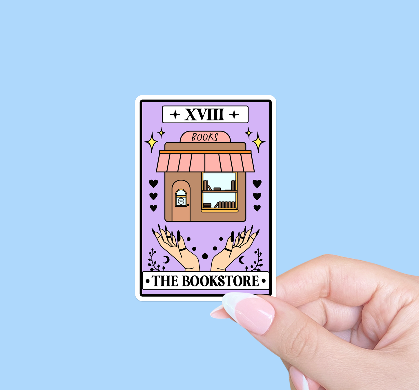Radical Buttons - Bookstore sticker, Reader sticker, Bookish sticker, Tarot