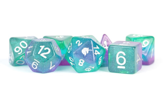 Unicorn Resin Poly Dice Set: Aurora (7)