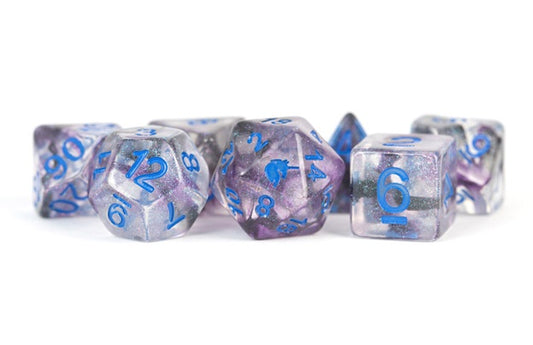 Unicorn Resin Poly Dice Set: Stellar Storm (7)