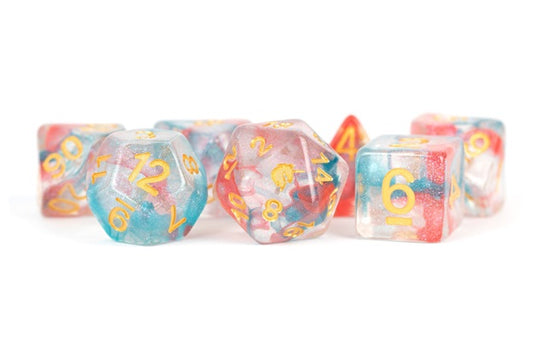 Unicorn Resin Poly Dice Set: Celestial Blossom (7)