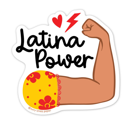 Lucy Loves Paper - Latina Power Vinyl Sticker