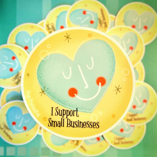 Pixel & Ink Creative - I Support Small Businesses Sticker