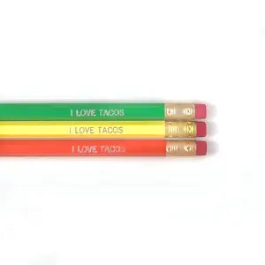 I Love Tacos Set of 3 Pencils