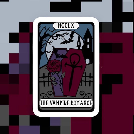 Ace the Pitmatian Co - The Vampire Romance Tarot Reader Sticker