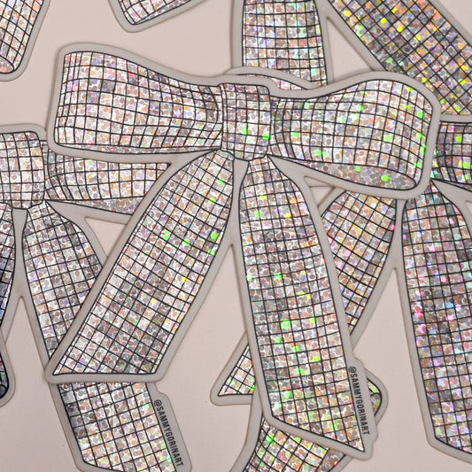 Sammy Gorin LLC - Disco Ribbon Bow Sticker