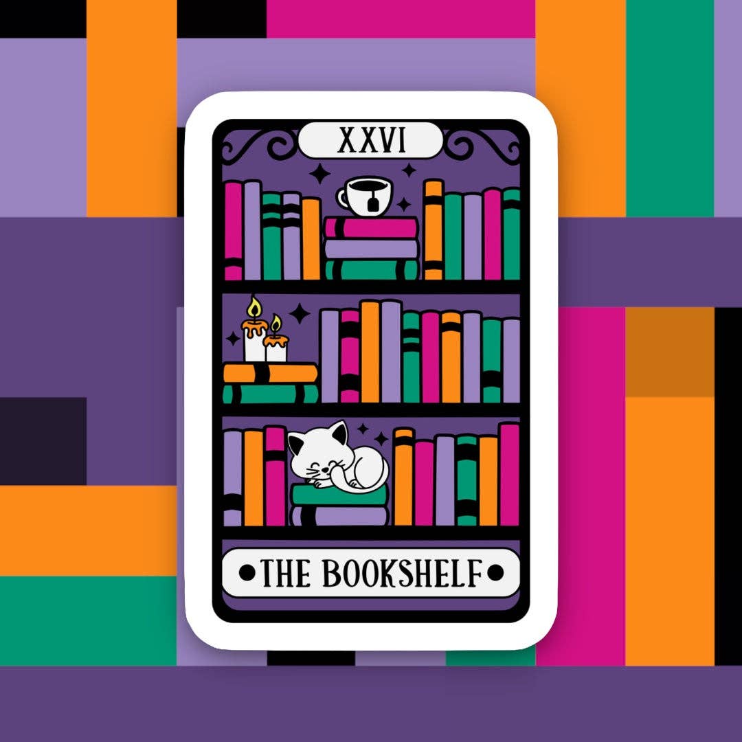 The Bookshelf Tarot Sticker