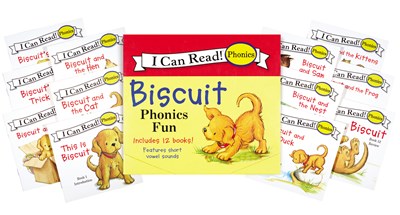 Biscuit 12-Book Phonics Fun!: Includes 12 Mini-Books Featuring Short and Long Vowel Sounds