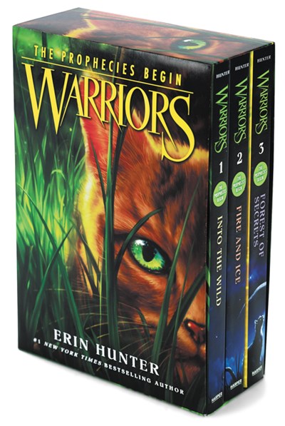 Warriors Box Set Volumes 1 to 3 Into the Wild Fire and Ice Forest of Secrets