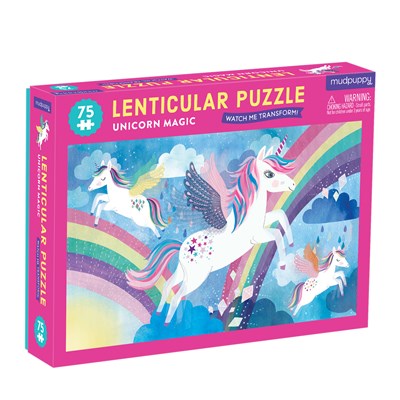 Unicorn Magic 75 Piece Lenticular Puzzle