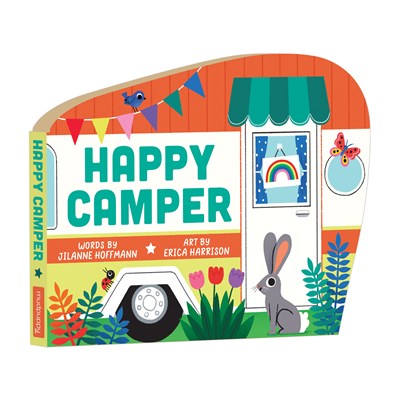 Happy Camper Shaped Board Book: Bk Board Happy Camper