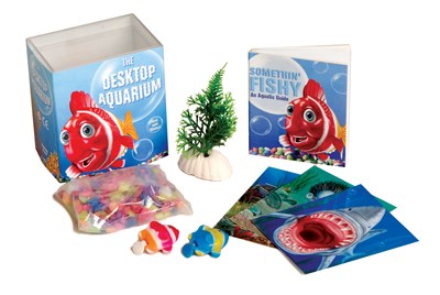 Desktop Aquarium (Mega Mini Kit): Just Add Water! [With Plant, Gravel & 4 Playful Backgrounds and 32-Page Booklet and 2 Magnetic Fish and a Magnetic