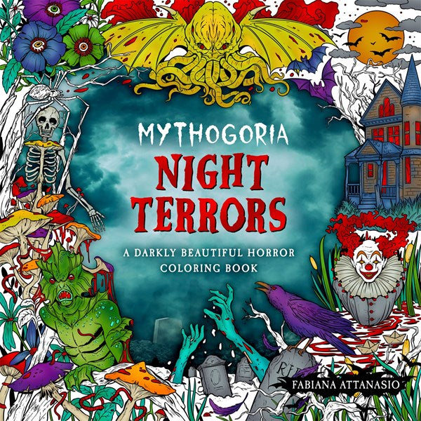 Mythogoria Night Terrors A Darkly Beautiful Horror Coloring Book