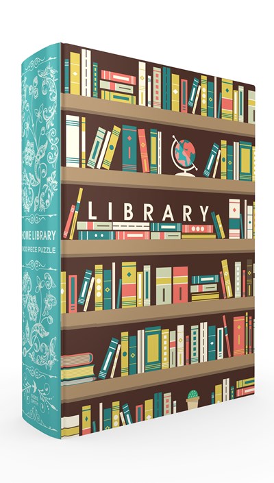 Home Library Book Box Puzzle, Clamshell