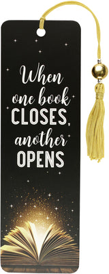 When One Book Closes Beaded Bookmark