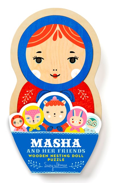 Masha and Her Friends Wooden Nesting Doll Puzzle