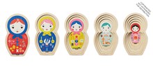 Masha and Her Friends Wooden Nesting Doll Puzzle