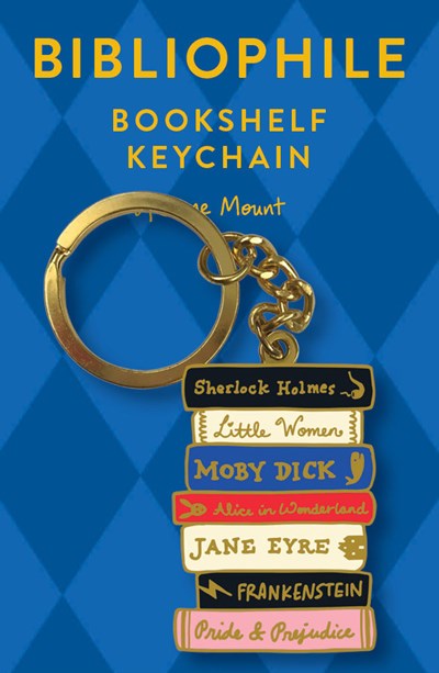 Bibliophile Bookshelf Keychain: (Book Lover Gift, Book Club Gift)