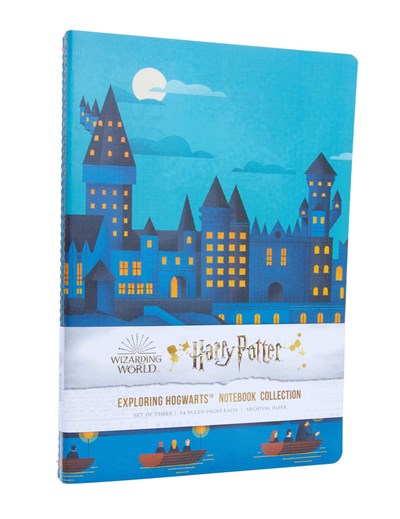 Harry Potter: Exploring Hogwarts Sewn Notebook Collection (Set of 3)