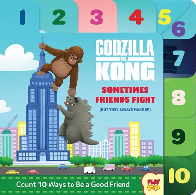 Godzilla vs. Kong: Sometimes Friends Fight: (But They Always Make Up) (Friendship Books for Kids, Kindness Books, Counting Books, Pop Culture Board Bo