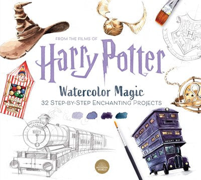 Harry Potter Watercolor Magic 32 Step-by-Step Enchanting Projects Harry Potter Crafts Gifts for Harry Potter Fans