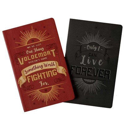 Harry Potter Character Notebook Collection Set of 2 Harry Potter and Voldemort