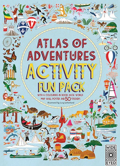 Atlas of Adventures Activity Fun Pack: With a Coloring-In Book, Huge World Map Wall Poster, and 50 Stickers